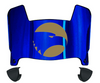 Georgia Southern Eagles Mini Football Helmet Visor Shield w/ Clips - PICK VISOR & LOGO COLOR