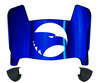 Georgia Southern Eagles Mini Football Helmet Visor Shield w/ Clips - PICK VISOR & LOGO COLOR