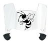 Georgia Tech Yellow Jackets Mini Football Helmet Visor Shield w/ Clips - PICK VISOR & LOGO COLOR