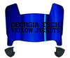Georgia Tech Yellow Jackets Mini Football Helmet Visor Shield w/ Clips - PICK VISOR & LOGO COLOR