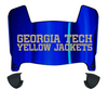 Georgia Tech Yellow Jackets Mini Football Helmet Visor Shield w/ Clips - PICK VISOR & LOGO COLOR