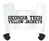 Georgia Tech Yellow Jackets Mini Football Helmet Visor Shield w/ Clips - PICK VISOR & LOGO COLOR