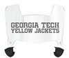 Georgia Tech Yellow Jackets Mini Football Helmet Visor Shield w/ Clips - PICK VISOR & LOGO COLOR