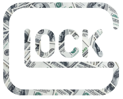 Glock Money Print Premium DieCut Vinyl Decal PICK SIZE