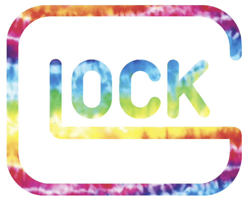 Glock Tie Dye Premium DieCut Vinyl Decal PICK SIZE