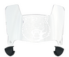 Grambling State Tigers Mini Football Helmet Visor Shield w/ Clips - PICK VISOR & LOGO COLOR