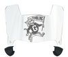 Grambling State Tigers Mini Football Helmet Visor Shield w/ Clips - PICK VISOR & LOGO COLOR