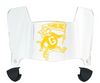 Grambling State Tigers Mini Football Helmet Visor Shield w/ Clips - PICK VISOR & LOGO COLOR
