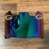 Green Bay Packers Full Size Football Helmet Visor Shield Green Iridium Mirror w/ Clips - PICK LOGO COLOR