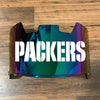 Green Bay Packers Full Size Football Helmet Visor Shield Green Iridium Mirror w/ Clips - PICK LOGO COLOR