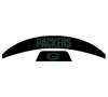 Green Bay Packers MIDI Mid Size SpeedFlex Football Helmet Front & Back Bumper Decal Set - Pick Color