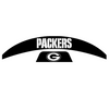 Green Bay Packers MIDI Mid Size SpeedFlex Football Helmet Front & Back Bumper Decal Set - Pick Color