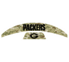Green Bay Packers MIDI Mid Size SpeedFlex Football Helmet Front & Back Bumper Decal Set - Pick Color