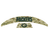 Green Bay Packers MIDI Mid Size SpeedFlex Football Helmet Front & Back Bumper Decal Set - Pick Color