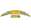 Green Bay Packers MIDI Mid Size SpeedFlex Football Helmet Front & Back Bumper Decal Set - Pick Color