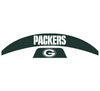 Green Bay Packers MIDI Mid Size SpeedFlex Football Helmet Front & Back Bumper Decal Set - Pick Color