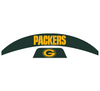 Green Bay Packers MIDI Mid Size SpeedFlex Football Helmet Front & Back Bumper Decal Set - Pick Color