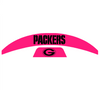 Green Bay Packers MIDI Mid Size SpeedFlex Football Helmet Front & Back Bumper Decal Set - Pick Color