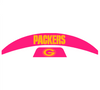 Green Bay Packers MIDI Mid Size SpeedFlex Football Helmet Front & Back Bumper Decal Set - Pick Color
