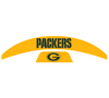 Green Bay Packers MIDI Mid Size SpeedFlex Football Helmet Front & Back Bumper Decal Set - Pick Color