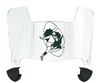 Green Bay Packers Retro Throwback Mini Football Helmet Visor Shield w/ Clips - PICK VISOR & LOGO COLOR