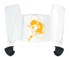 Green Bay Packers Retro Throwback Mini Football Helmet Visor Shield w/ Clips - PICK VISOR & LOGO COLOR