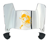 Green Bay Packers Retro Throwback Mini Football Helmet Visor Shield w/ Clips - PICK VISOR & LOGO COLOR