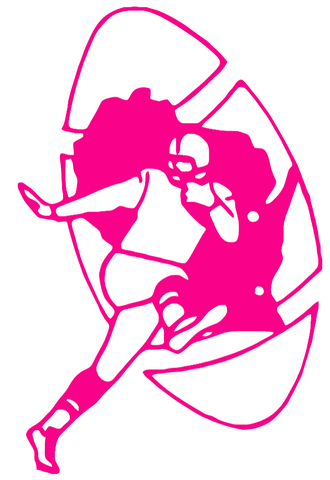 Green Bay Packers Hot Pink Retro Throwback Logo Premium DieCut Vinyl Decal PICK SIZE