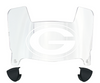 Green Bay Packers Mini Football Helmet Visor Shield w/ Clips - PICK VISOR & LOGO COLOR