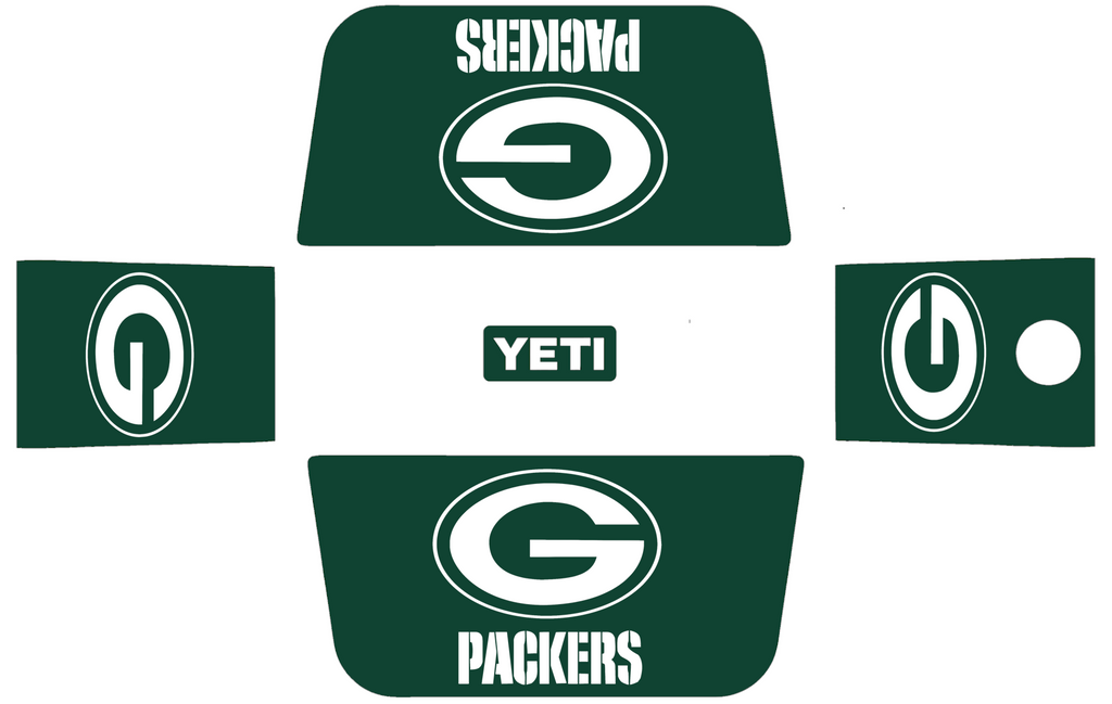 Green Bay Packers Wrap Kit YETI Coolers Tundra Roadie Haul PICK