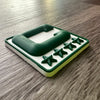 Green 3D Football Helmet Bumper Captain Patch Jersey C Style - Perfect for Adult & Youth Full Size Football Helmets