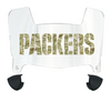 Green Bay Packers Limited Edition Mini Football Helmet Visor Shield w/ Clips - PICK VISOR & LOGO COLOR