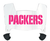 Green Bay Packers Limited Edition Mini Football Helmet Visor Shield w/ Clips - PICK VISOR & LOGO COLOR