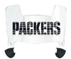Green Bay Packers Limited Edition Mini Football Helmet Visor Shield w/ Clips - PICK VISOR & LOGO COLOR