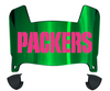 Green Bay Packers Limited Edition Mini Football Helmet Visor Shield w/ Clips - PICK VISOR & LOGO COLOR