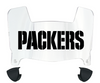 Green Bay Packers Mini Football Helmet Visor Shield w/ Clips - PICK VISOR & LOGO COLOR