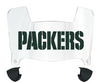 Green Bay Packers Mini Football Helmet Visor Shield w/ Clips - PICK VISOR & LOGO COLOR