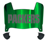 Green Bay Packers Mini Football Helmet Visor Shield w/ Clips - PICK VISOR & LOGO COLOR