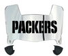 Green Bay Packers Mini Football Helmet Visor Shield w/ Clips - PICK VISOR & LOGO COLOR