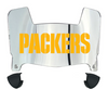 Green Bay Packers Mini Football Helmet Visor Shield w/ Clips - PICK VISOR & LOGO COLOR