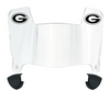 Green Bay Packers Mini Football Helmet Visor Shield w/ Clips - PICK VISOR & LOGO COLOR