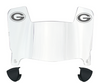 Green Bay Packers Mini Football Helmet Visor Shield w/ Clips - PICK VISOR & LOGO COLOR