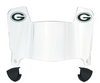 Green Bay Packers Mini Football Helmet Visor Shield w/ Clips - PICK VISOR & LOGO COLOR
