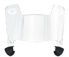 Green Bay Packers Mini Football Helmet Visor Shield w/ Clips - PICK VISOR & LOGO COLOR