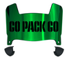 Green Bay Packers Mini Football Helmet Visor Shield w/ Clips - PICK VISOR & LOGO COLOR