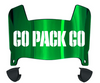 Green Bay Packers Mini Football Helmet Visor Shield w/ Clips - PICK VISOR & LOGO COLOR
