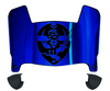 Hampton Pirates Mini Football Helmet Visor Shield w/ Clips - PICK VISOR & LOGO COLOR