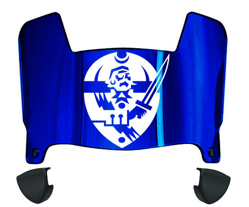 Hampton Pirates Mini Football Helmet Visor Shield w/ Clips - PICK VISOR & LOGO COLOR