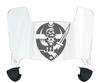 Hampton Pirates Mini Football Helmet Visor Shield w/ Clips - PICK VISOR & LOGO COLOR