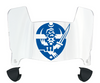 Hampton Pirates Mini Football Helmet Visor Shield w/ Clips - PICK VISOR & LOGO COLOR
